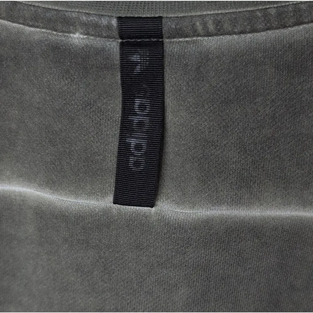 adidas dark olive Cotton Crewneck Pullover grunge Men's Long‎ Sleeve Size M